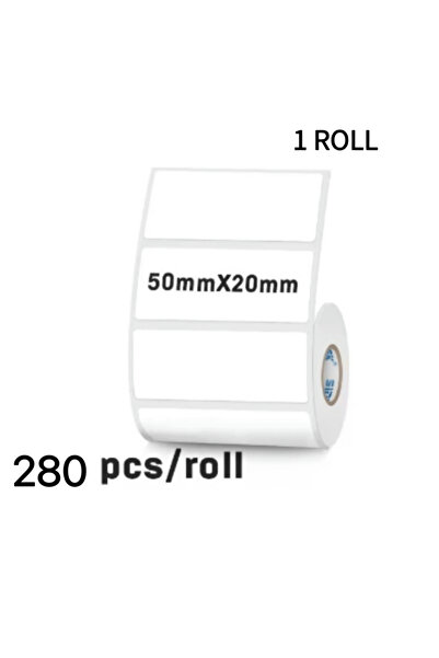 choice2 50mmX20mm 50mm Width Thermal Label Sticker White Waterproof Self-Adhe...
