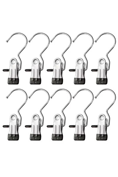 Choice9 10PCS Black 10/20/30PCS Stainless Steel Clothespins Laundry Clothes P...