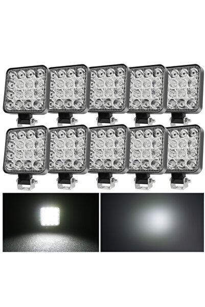 Choice5 10 قطع من شريط إضاءة LED الأبيض من HAOLIDE بقوة 48 واط، مصباح عمل LED...