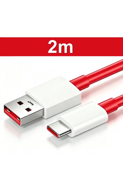 Choice كابل شحن سريع جداً من نوع C بطول 2 متر وقوة 120 واط لهواتف ون بلس 8 و9...
