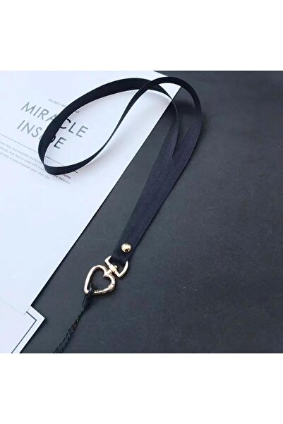 Choice Black 1Pc Metal Heart Phone Strap Neck Universal Cell XYun Crossbody L...