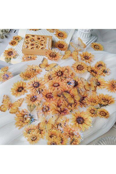 Choice3 B2 60 pcs/Box Gorgeous Flower PET Stickers Hand account DIY Scrapbook...