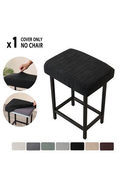Choice4 1PC Stool Cover A5 Black 1/2pcs Square Bar Stool Covers Elastic Chair...