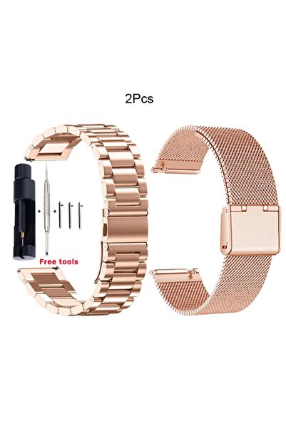 Choice65 16mm 2pcs-Rose Gold 14 16 18 20 22 24mm Quick Release Stainless Stee...