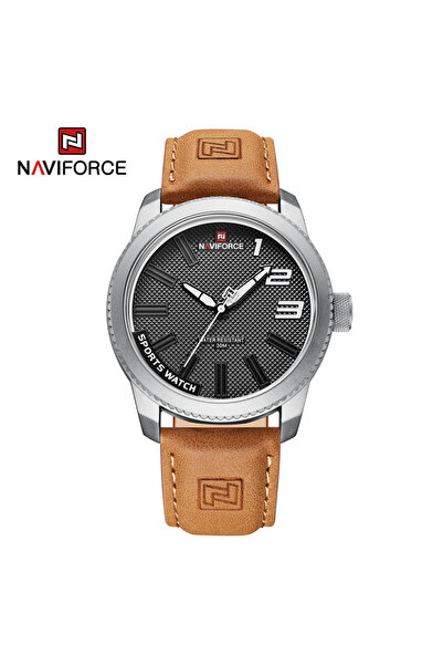 Naviforce ساعة رجالية فاخرة للأعمال من SWLBN مقاومة للماء حتى 3ATM مع إضاءة ل...