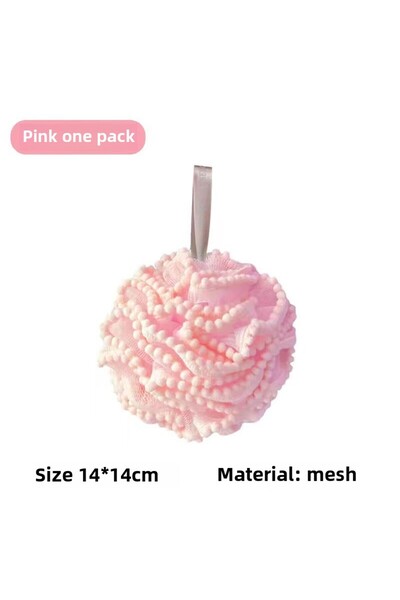 Choice1 Pink Soft Mesh Bath Sponge Ball Exfoliating Body Scrubber Shower Puff...