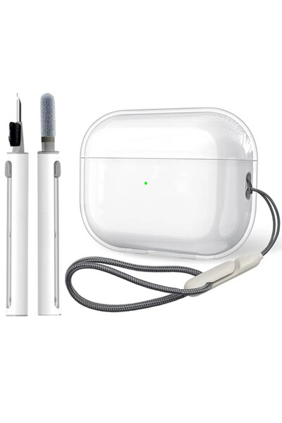 Choice4 For Airpods 4 2024 3 in 1 Clear Soft TPU Earphone Case with Strap & C...