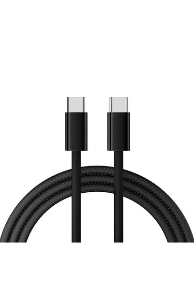 Choice3 كابل شحن سريع USB-C إلى Type-C أسود بطول 2 متر، 240 واط، سلك شاحن مضف...