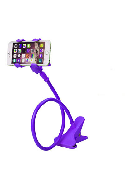 Choice PURPLE Universal Mobile Phone Holder Flexible Long Arm lazy Phone Stan...