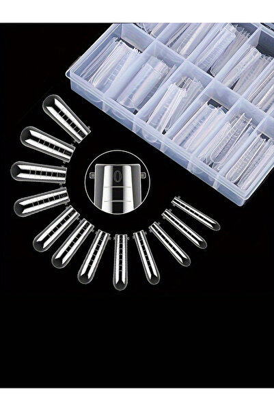 Choice 120pcs Quadrate 120 Pieces of Transparent Double-Shaped Nail System, F...