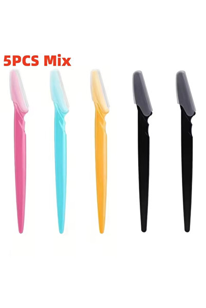 Choice3 5pcs 5/10/12/20pcs Eyebrow Razors With Container Facial Eye Brow Trim...
