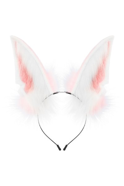 choice2 Pinkwhite Animal Fox Wolf Ears Headband Handmade Women Men Hair Hoop ...