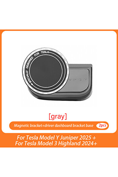 Choice Grey Base Magnetic Phone Holder For Tesla Model YL/Y Juniper 2025 Mode...