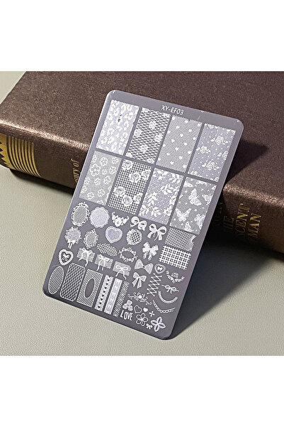 Choice XYEF03 1pcs Nail Art Stamping Plate Transfer Printing Template Butterf...