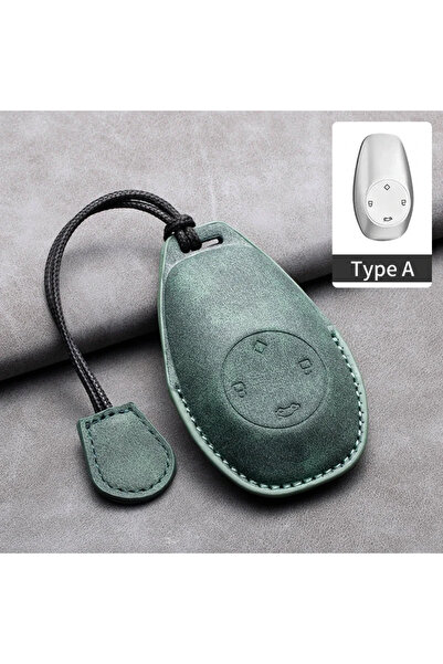 Choice6 Green A2 Leather Car Remote Key Case Cover for Leapmotor T03 S01 C11 ...