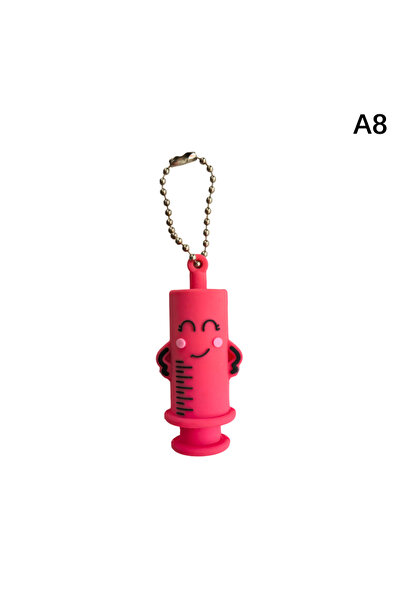 Choice6 A8 1PC Ampoule Bottle Opener Keychain Syringe-Shaped Cutter Nurse Doc...