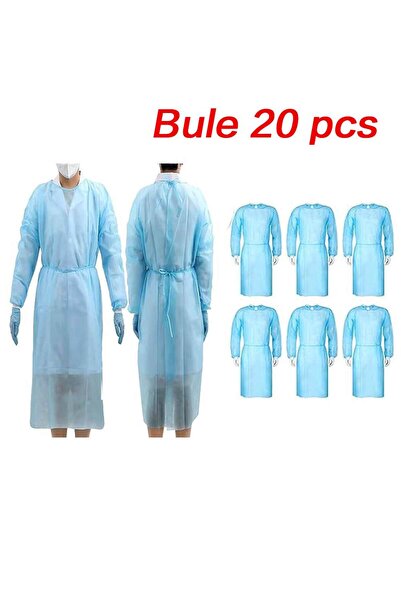 Choice Blue 20pcs 10/20 pcs Set Disposable Isolation Gowns Set Non-woven Prot...