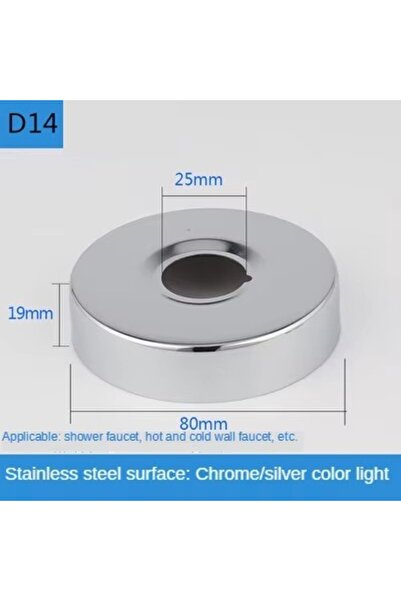 Choice9 D14 2pcs Water Pipe Connector 1/2"3/4" Stainless Steel Faucet Decorat...