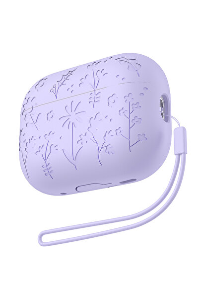 Choice1 For AirPods 4 Light Purple 1 2025 New Flora Engraved Case for AirPods...