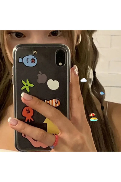 Choice19 iPhone 16 Pro A Ins Kawaii Ocean Creatures Cute Phone Case For iPhon...