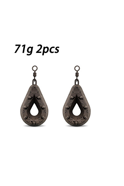 Choice 71g 2pcs Fishing lead weight, with 56g/71g/85g/99g/113g carp fishing w...