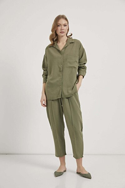 Arma Life Armalife 6770 Linen look shirt pants women's set