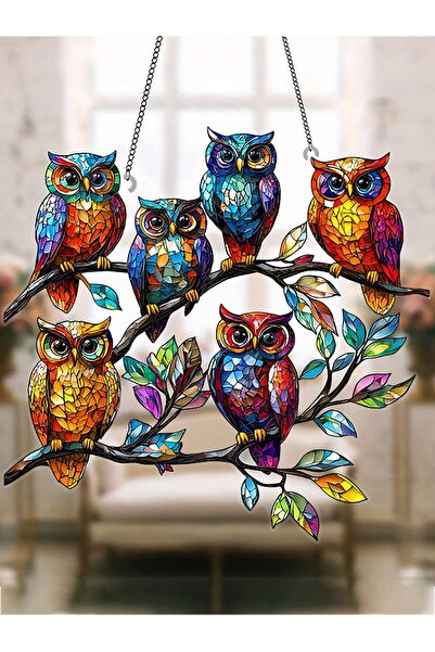 Choice5 20CM A Colorful Owl Outdoor Decoration Pendant Living Room Decoration...