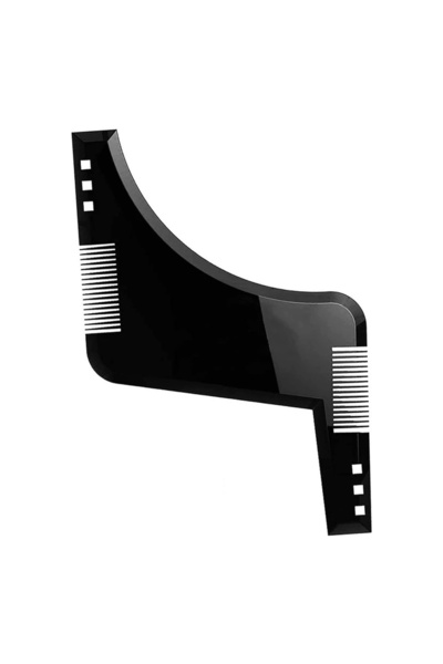 Choice black Beard Comb Sideburns Styling Comb Ribbon Brush Trimming Template...