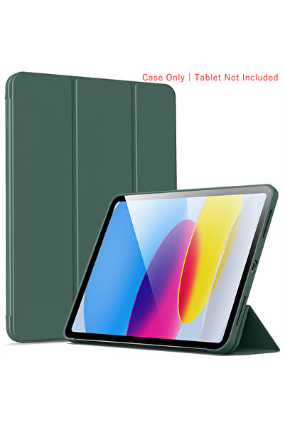 Choice iPad 11th 2025 A16 YT Dark Green Tri-fold Flip Case For iPad 10th 11th...