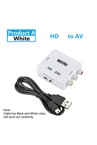 Choice HD2AV White HDMI-compatible To RCA AV Adapter Converter Box 1080P HDTV...
