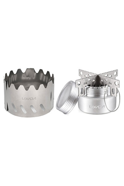 Choice Type 3 Portable Mini Aluminum Alloy Alcohol Stove with Lid Outdoor Cam...