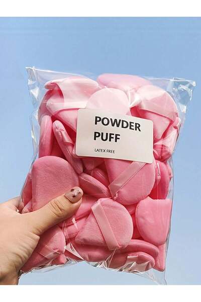 Choice1 SJFP-20PCS-PINK 20/10/3/1 قطعة مثلثة مخملية لبودرة المكياج، نفخة بودر...