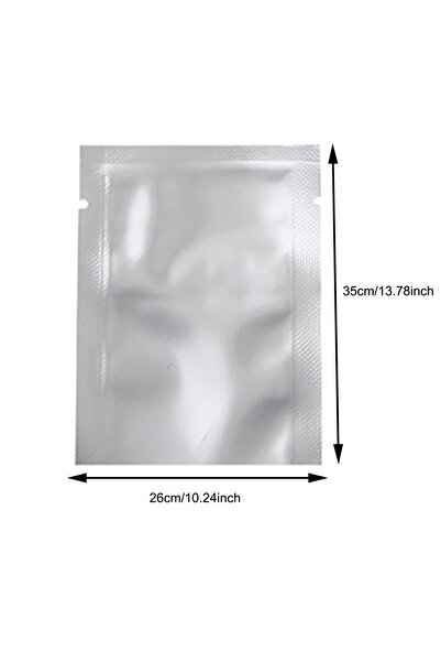 Choice 10Pcs 26x35cm 10-200pcs Silver Aluminum Foil Package Bag Storage Bag O...