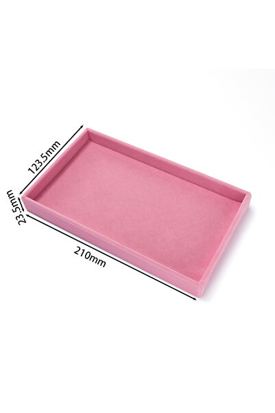 Choice22 Pink No grid 1Pc Jewelry Display Jewelry Storage Tray Jewelry Holder...