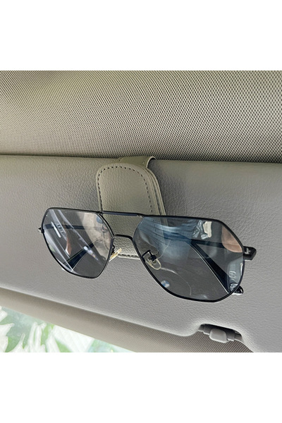 choice2 Gray Universal Car Auto Sun Visor Glasses Box Sunglasses Clip Card Ti...