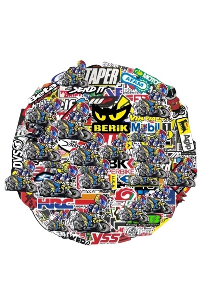 Choice1 80 Pcs Random 40/80pcs Car Bike Helmet Tank Racing Sponsor Logo Set M...