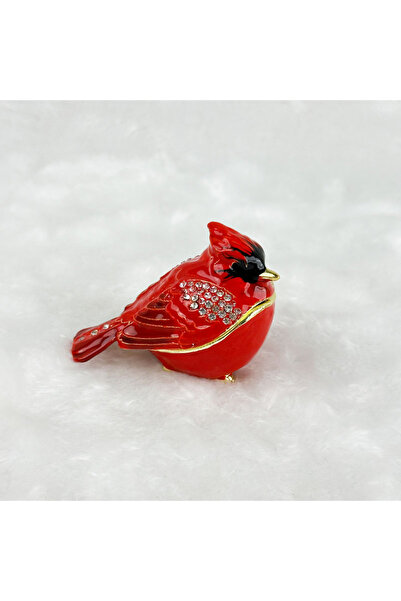 Choice Red Hand-Painted Blue Magpie Mini Jewelry Box - Zinc Alloy Multi-Purpo...