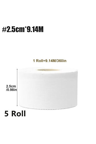 choice2 5pcs 2.5cm 9.14m 5 Rolls of Elastic Sports Tape 2.5/3.8/5cm Sports Wa...