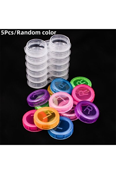 Choice1 5Pcs Colorful Clear Contact Lens Case Box Holder Container Soak Stora...