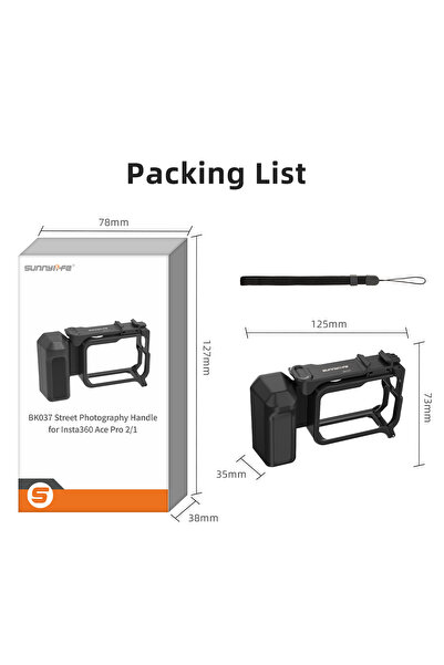 Choice List Street Grip Kit For Insta360 Ace Pro 2/Ace pro Hand Grip Mount Qu...