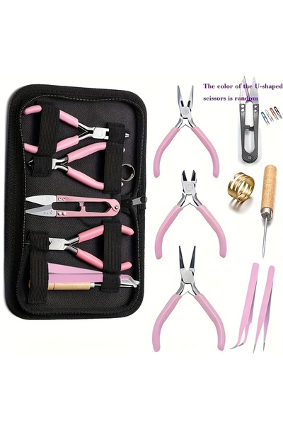 choice2 9pcs-pink Stainless Steel Jump Ring Opening Closing Finger Jewelry To...