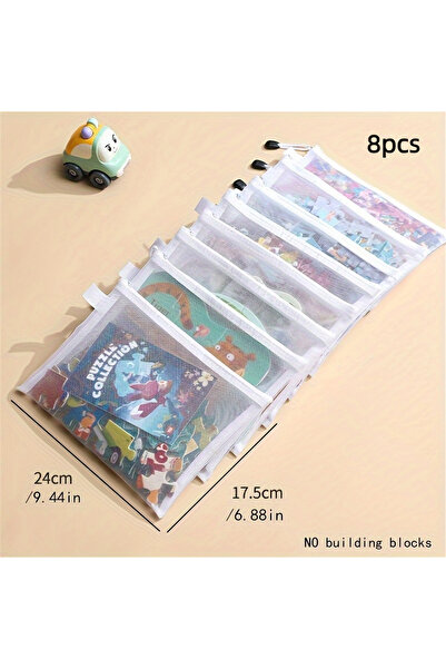 Choice3 M-8pcs 8pcs Zipper Mesh Bags, 3 Sizes, Zipper Mesh Bags, Waterproof C...