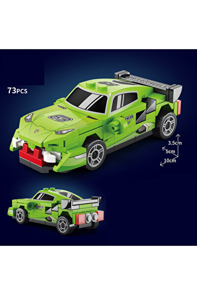 Choice3 no Box 73pcs NEW DIY Four Grid Racers Racing Car Pull Back Speed Vehi...