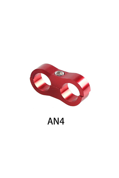 Choice19 AN4 red Universal Aluminum AN4 AN6 AN8 AN10 Braided Hose Line Clamp ...