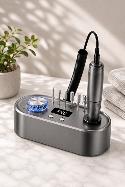 Elindor Freza Electrica Profesionala pentru Unghii Elindor, 40.000 RPM, Ecran...