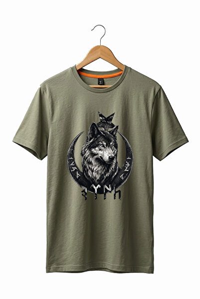 The Baski Turkish Written Bozkurt Turkish Flag Printed 100% Cotton Premium Kh...