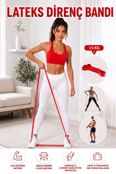 Spor Byfit 15 Kg Resistant Power Latex Power Band