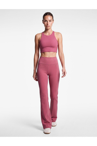 Koton High Waist Slim Fit Sporty Spanish Leggings with Stitching Detail