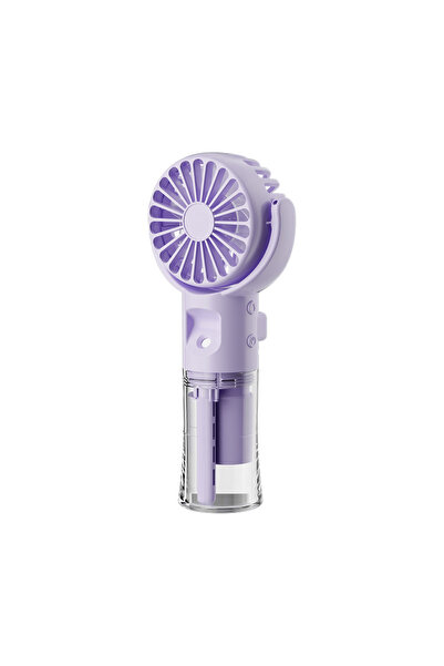 Choice Purple Portable Humidifier Fan Mini Water Mist Fan USB Rechargeable Mi...