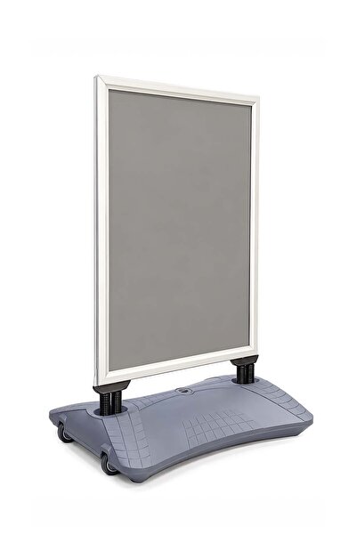 ÖzgürceSeç لوح رصيف إعلاني مزدوج الجوانب من Windpro B2 (50X70) رمادي